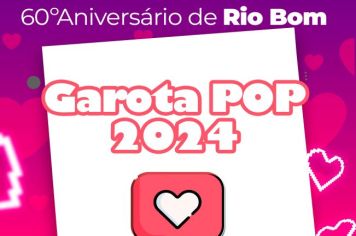 Concurso Garota POP 2024, convida para votação em post na internet