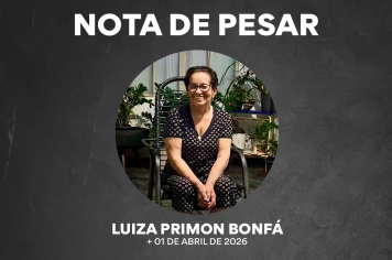 NOTA DE PESAR: Luiza Primon Bonfá