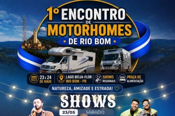 1º Encontro de Motorhomes de Rio Bom promete movimentar o município com shows e turismo