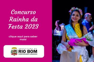 Rio Bom lança concurso “Rainha da Festa” no aniversário de 59 anos de emancipação
