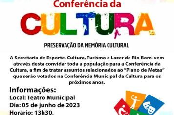Rio Bom promove Conferência Municipal de Cultura com foco na preservação da memória cultural