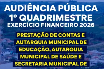 Prefeitura de Rio Bom realiza audiência pública de prestação de contas no dia 28 de maio