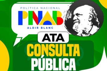 Cultura de Rio Bom divulga Ata de Consulta Pública sobre a Política Nacional Aldir Blanc (PNAB)