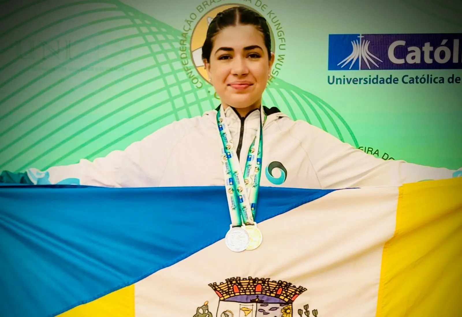 Maybi Gabrielly da Silva se destaca no 35º Campeonato Brasileiro de Kung Fu Wushu, em Brasília