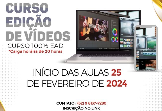 Prefeitura de Rio Bom oferece curso de edição de vídeos 100% EAD gratuito