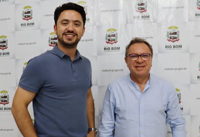 Prefeito de Rio Bom recebe prefeito eleito de Apucarana para discutir desafios e parceria regional
