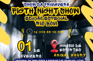 Rio Bom recebe edição especial do “Fight Night Show – Show da Primavera” ????✨